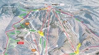 Ski trail map