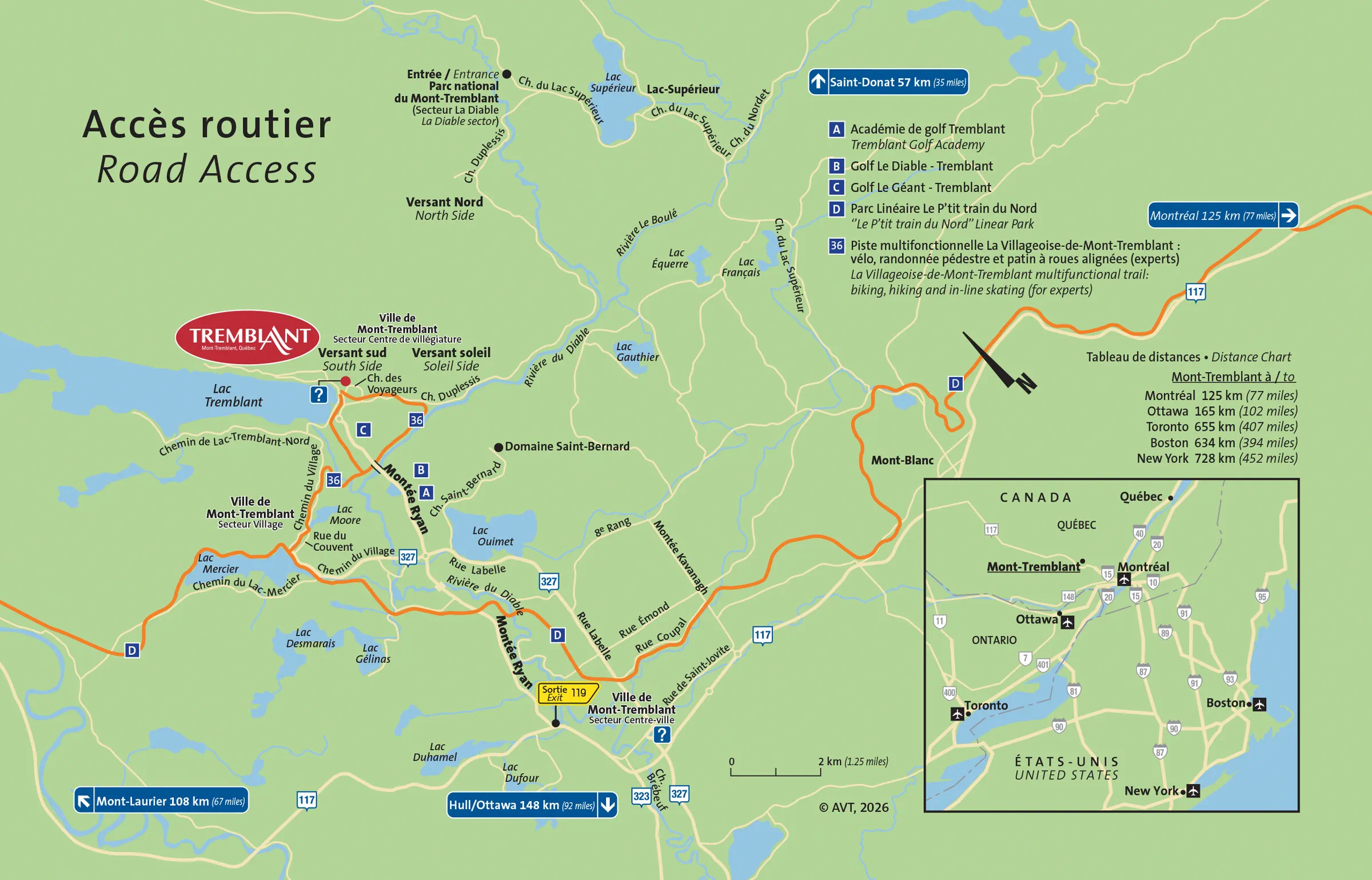 Road access map
