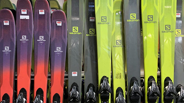 Ski equipment store rental