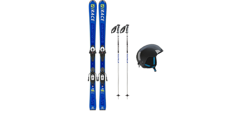 Junior skis and poles