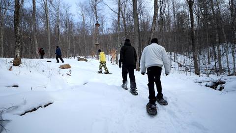 Snowshoe Tour with the Fire Man