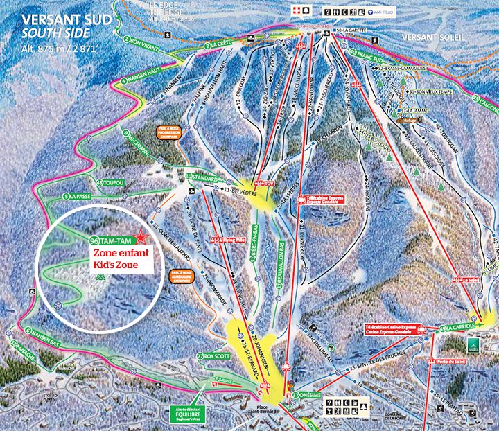 carte piste tam-tam